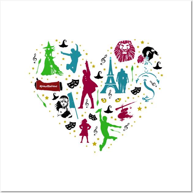 Love Broadway Musicals Wall Art by KsuAnn